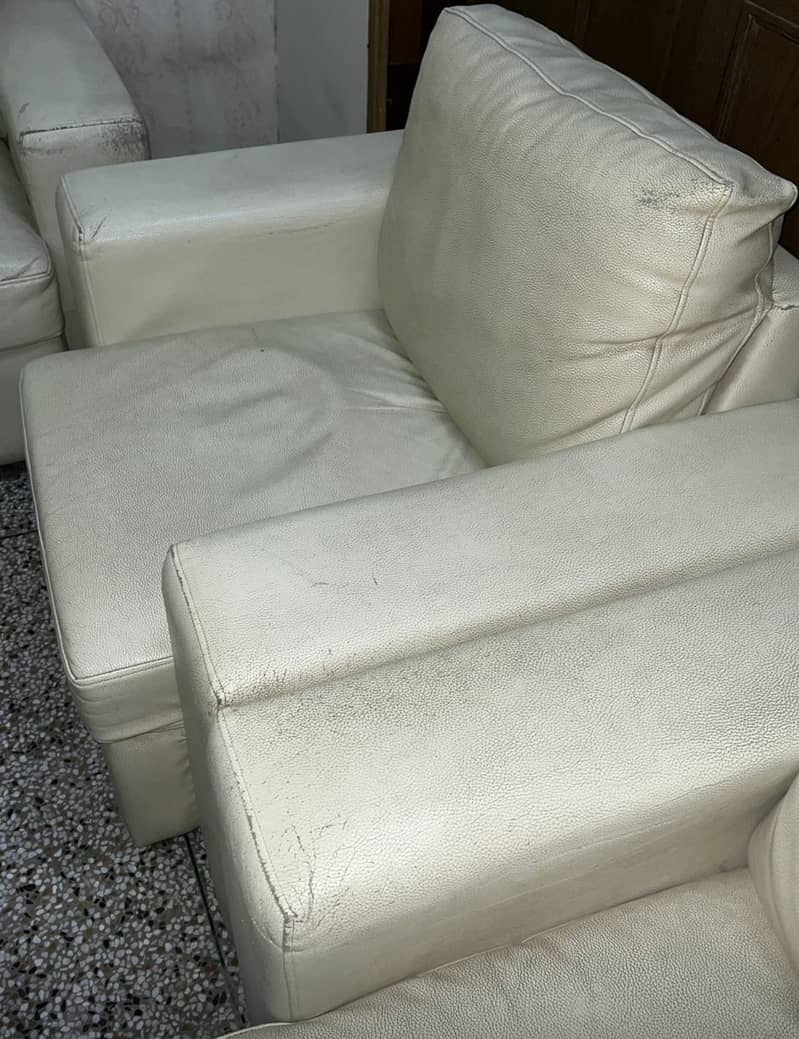 Leather Off White Sofas 6