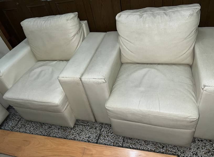 Leather Off White Sofas 7