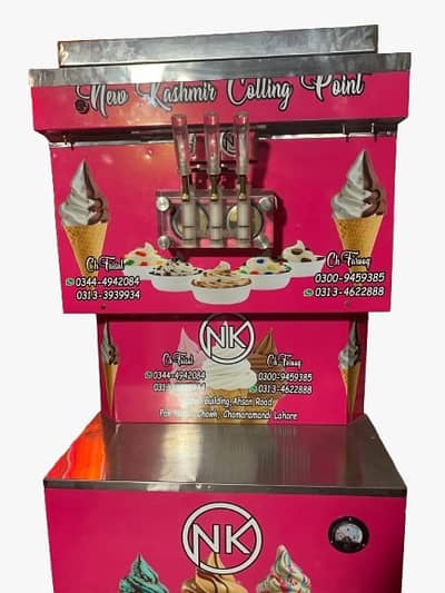 Ice Cream Machine / 12 " | 1.5 Ton | New Cone Machine / Slush Machine