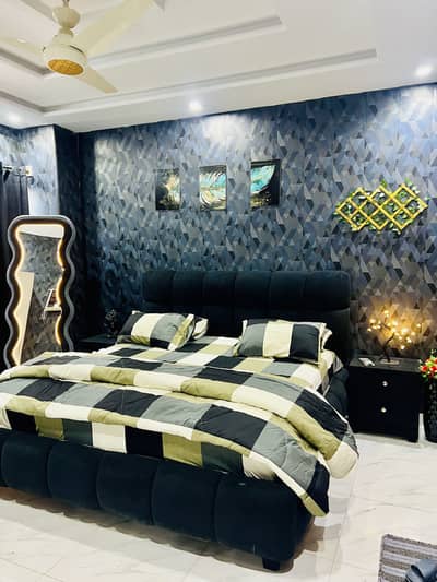 1 bed flat furnished Rent Per Day, Monthly Bahria town phase 7 Rwp