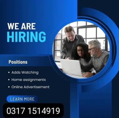 Online Job / Part Time Job / Full Time Job / Job for male and female