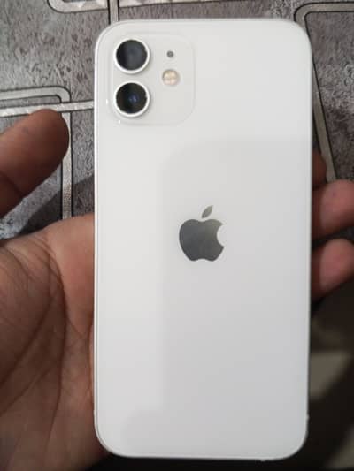 iphone 12 white colour urgent for sale contact num 03290191070