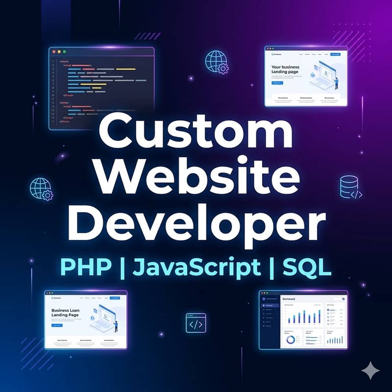 Custom Website & Web App Developer | HTML, PHP, Java, Python 0