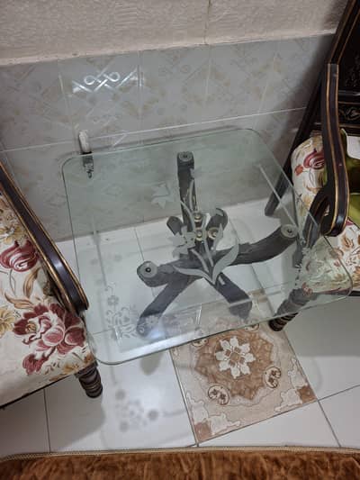 3 Glass Top Table set