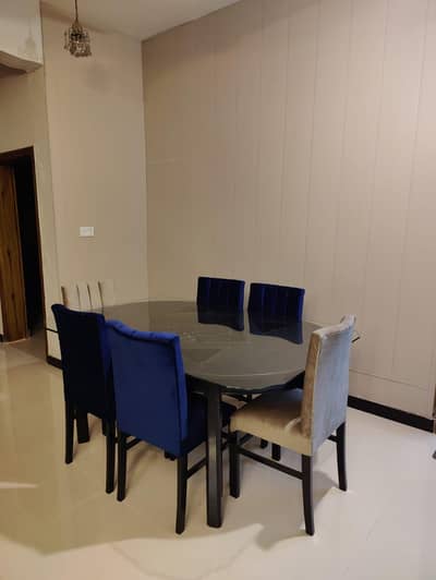 Solid wood Dining Table with 6 chairs