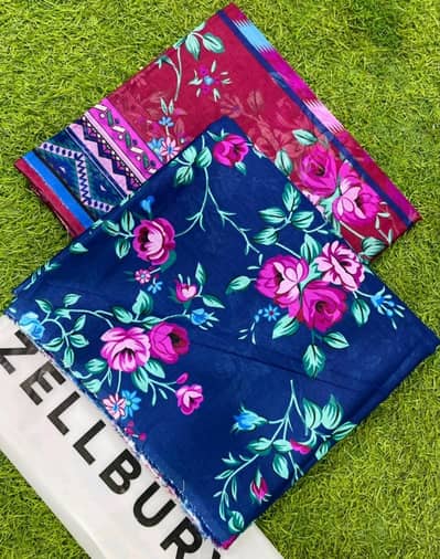 Unstitched 2 Piece Lawn Suit - Summer Collection