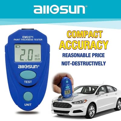 Mini Paint Thickness Tester Car Coating Film Thickness Gauge 0~2000um