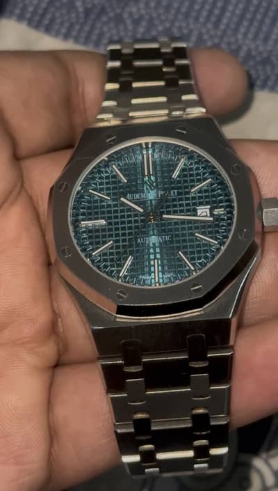 AP ROYAL OAK FULLY AUTOMATIC TIFFANY BLUE COLOUR