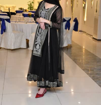 Black frock and dupta