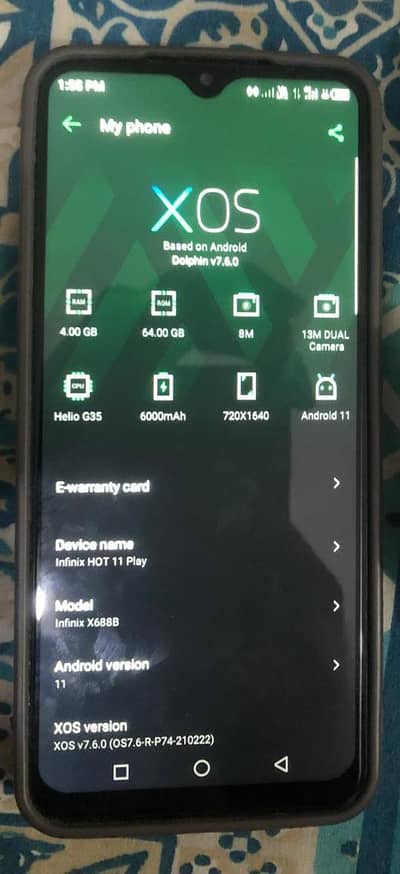 Infinix Hot 11 Play 4Gb 64GB