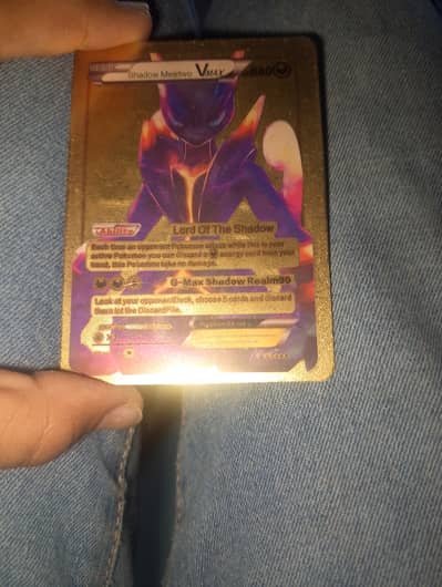 Golden pokemon card