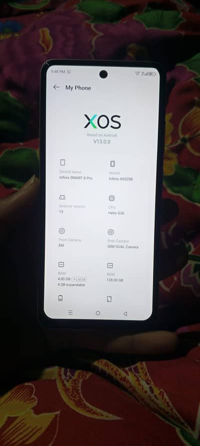 Infinix smart 8 pro 4/128 box chrgr