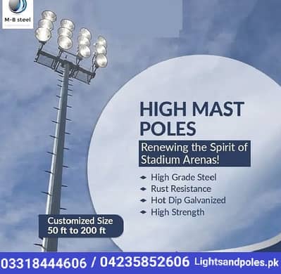 Street lights ,Wapda poles ,Stadium Poles & High Mast Towers