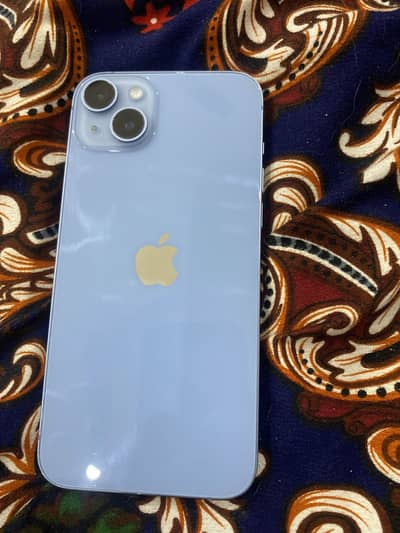 14 PLUS BLUE IS 128 GB iCLOUD LOCKED
