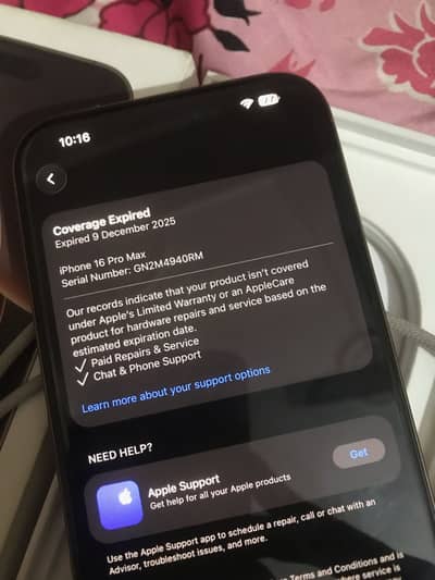 Iphone 16promax jv - Dessert gold - Box - 256gb