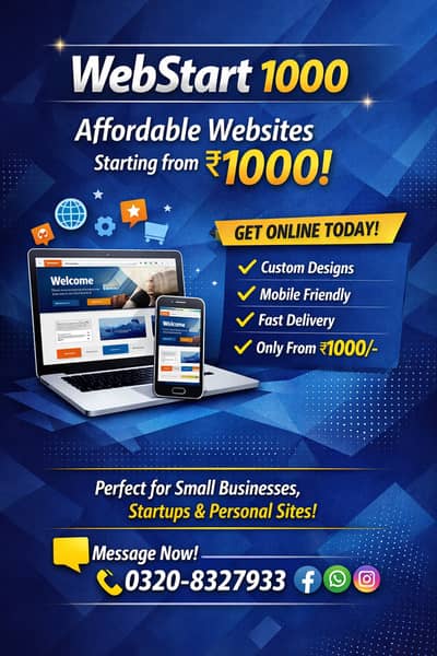  Create Your Own Website – Starting at Just Rs. 1000! 