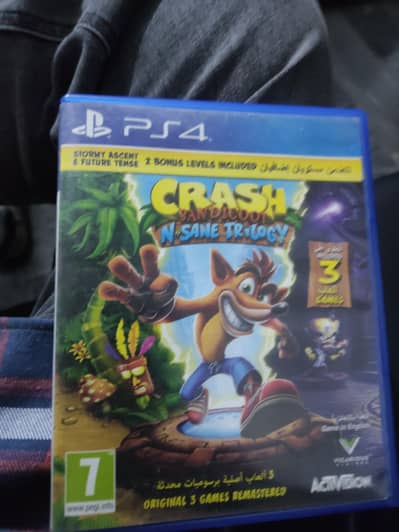 Crash Bandicoot N Sane Trilogy Ps4 disk used