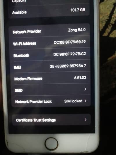 iphone 8plus rose pink color ( 256 )gb