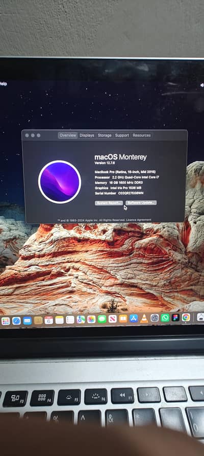 Macbook pro 2015 (15.4 inches)