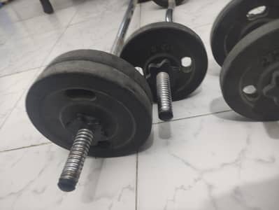 Dumble rods weights rubber coated
