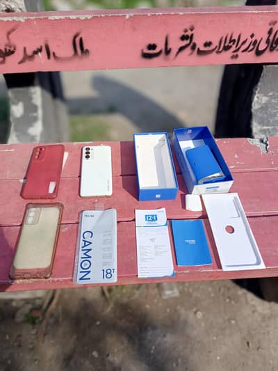 Tecno camon 18T 10/10 screshless with box and all accessories