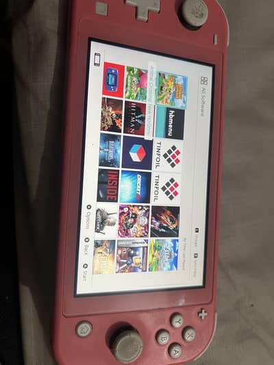 Nintendo switch Lite jailbreak 256gb with case latest firmware 22.0. 0