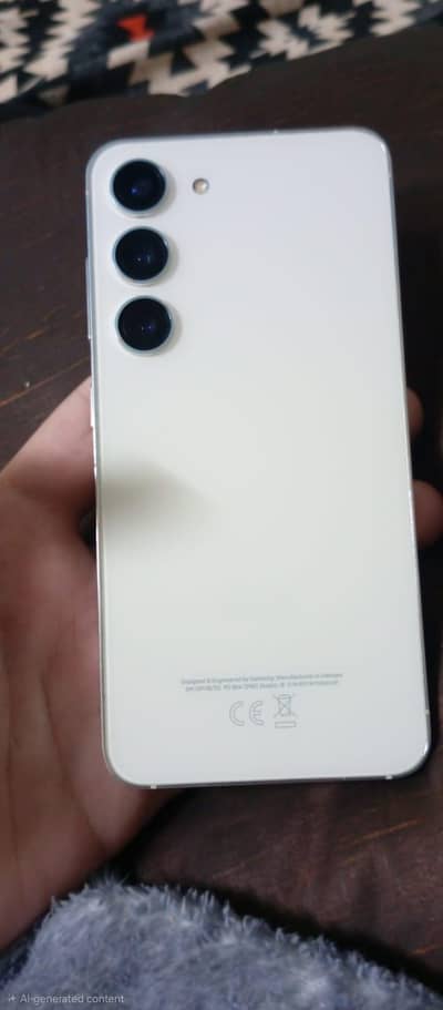 samsung s23 only kit and in cream colour 128/8