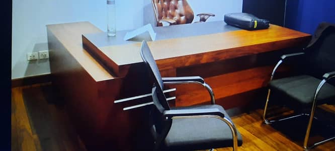 slightly used but in good condition office executive table