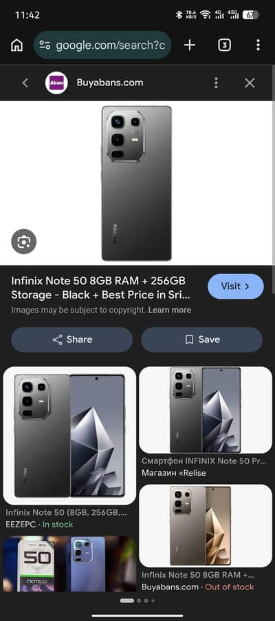 infinix note 50 8/256 03185596850