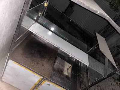 Burger shawarma and fries counter