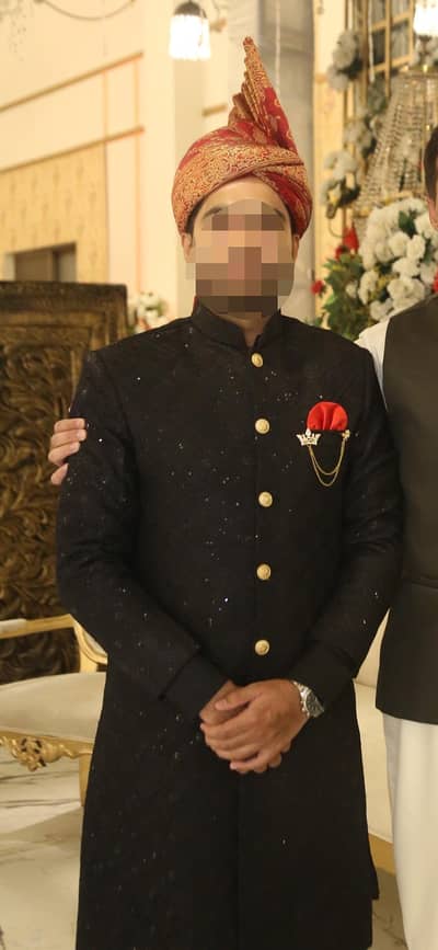 black sherwani, kullah