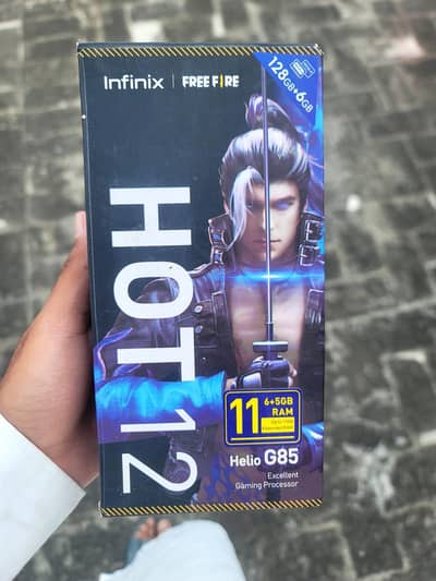 Infinix Hot 12 (6GB/128GB)  Box & Original Charger