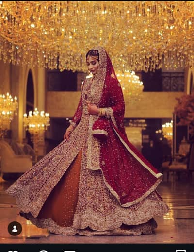 heavy bridal maxi lehnga