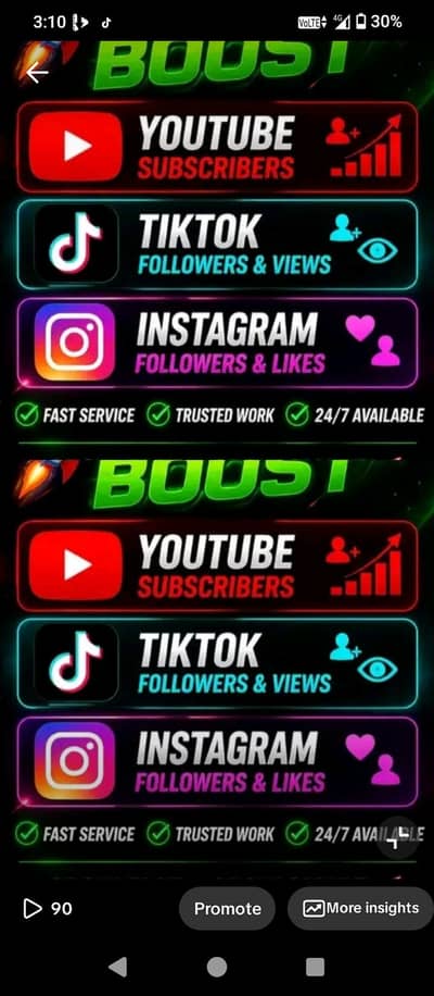 All platform services available for guarantee