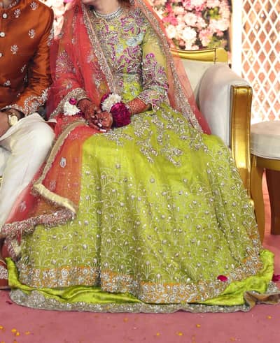 Mehndi dress by MBM maria basit malik