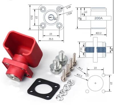 120 amp and 200 amp terminals