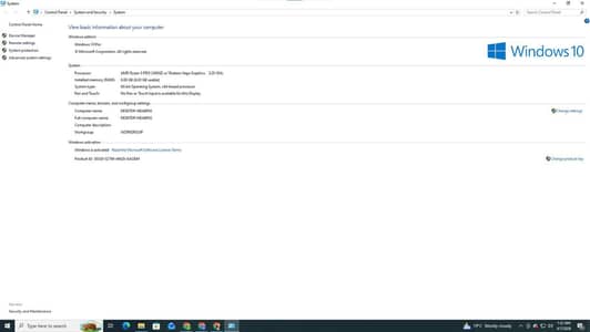 Ryzen 5 Pro Desktop PC | 8GB RAM | 128GB SSD | 24" LCD