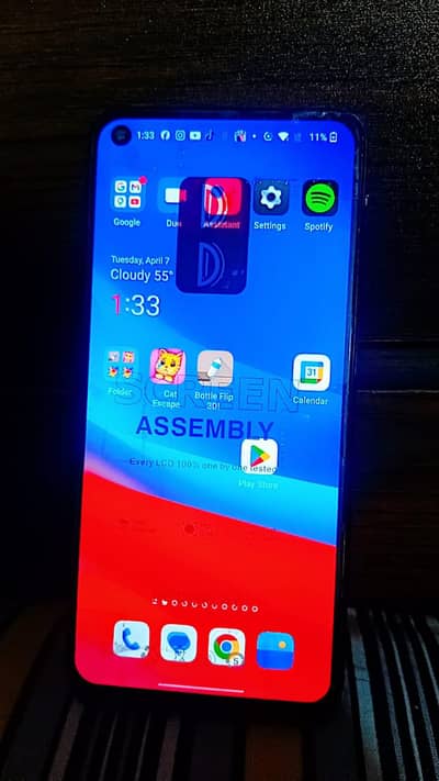 new panel fitting all ok set back covered condition rough