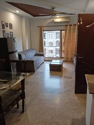 1 bed full furnished flat for rent in civic center phase 4 Bahria town Islamabad