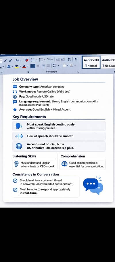 Experience CSR Calling Person (Valid USA job) limited seats