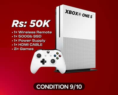 Xbox® One S with 500 SSD | Wireless Controller | Condition 9/10