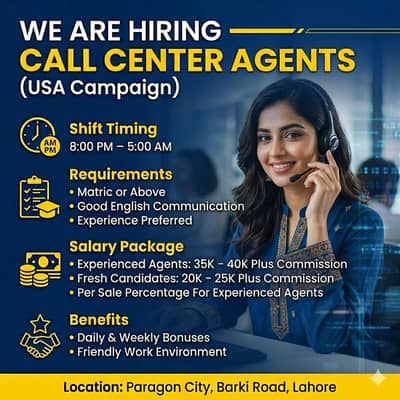 Hiring: Call Center Agents (USA Campaign)