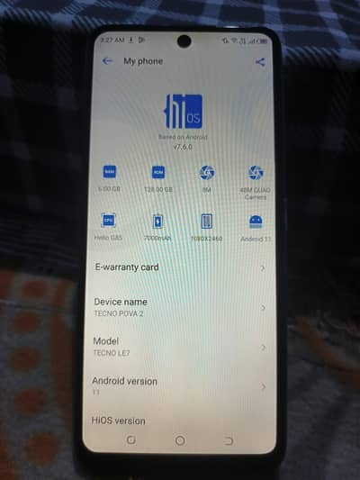 Tecno Pova 2 6/128 7000mAh Battery