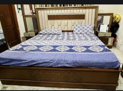 Complete Wooden Bedset For Sale