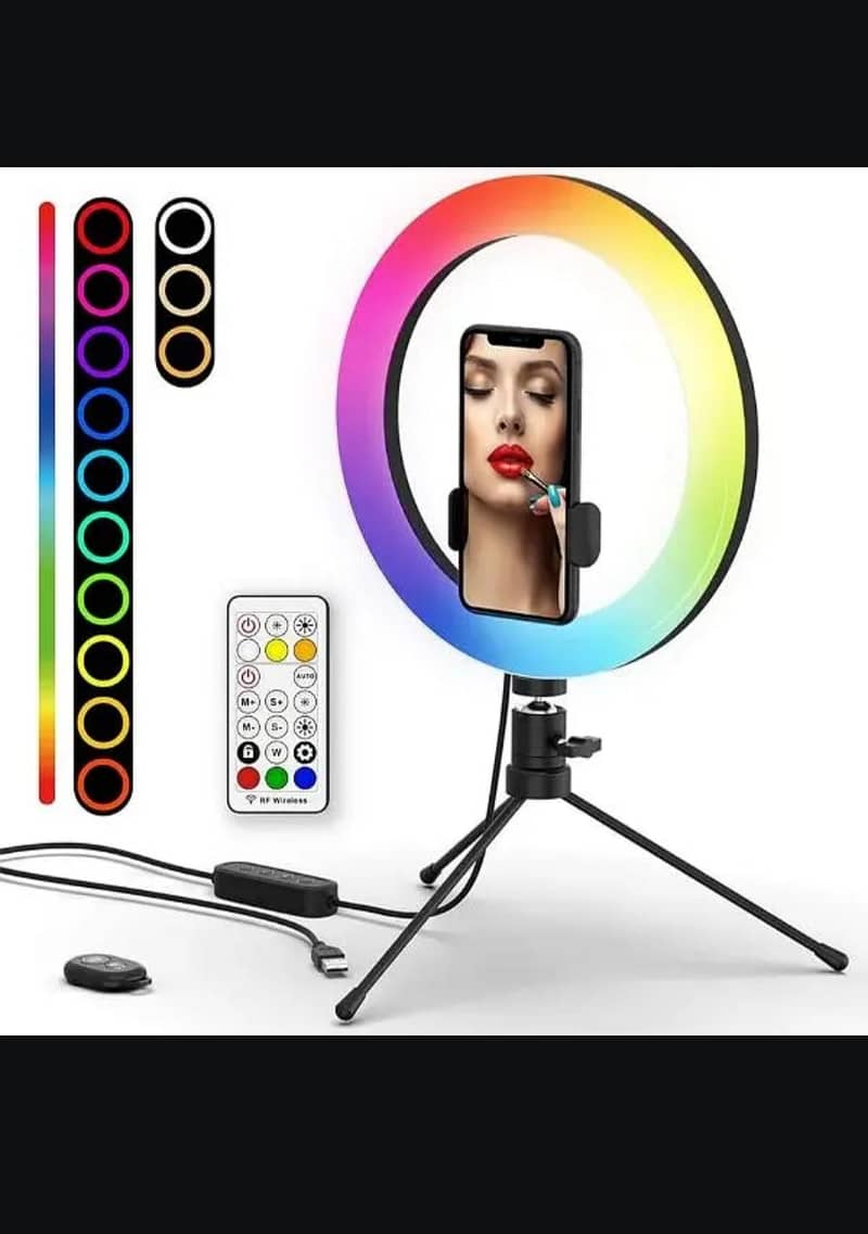 RGB multiple Ring Light 0
