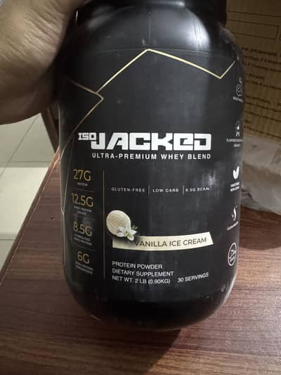 Jacked Nutrition ISO whey protein vanilla flavour