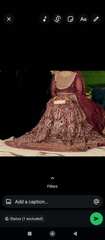 batik bridal dress one time wear