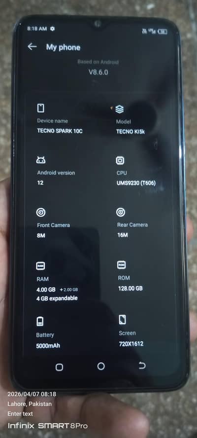 Tecno spark 10c urgent sale 302/4582/536