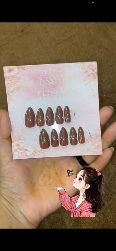 Mirror cat eye ombre shade nails