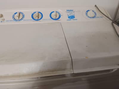 Haier semi automatic washing machine + dryer